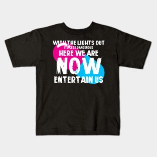 With the lights out Kids T-Shirt